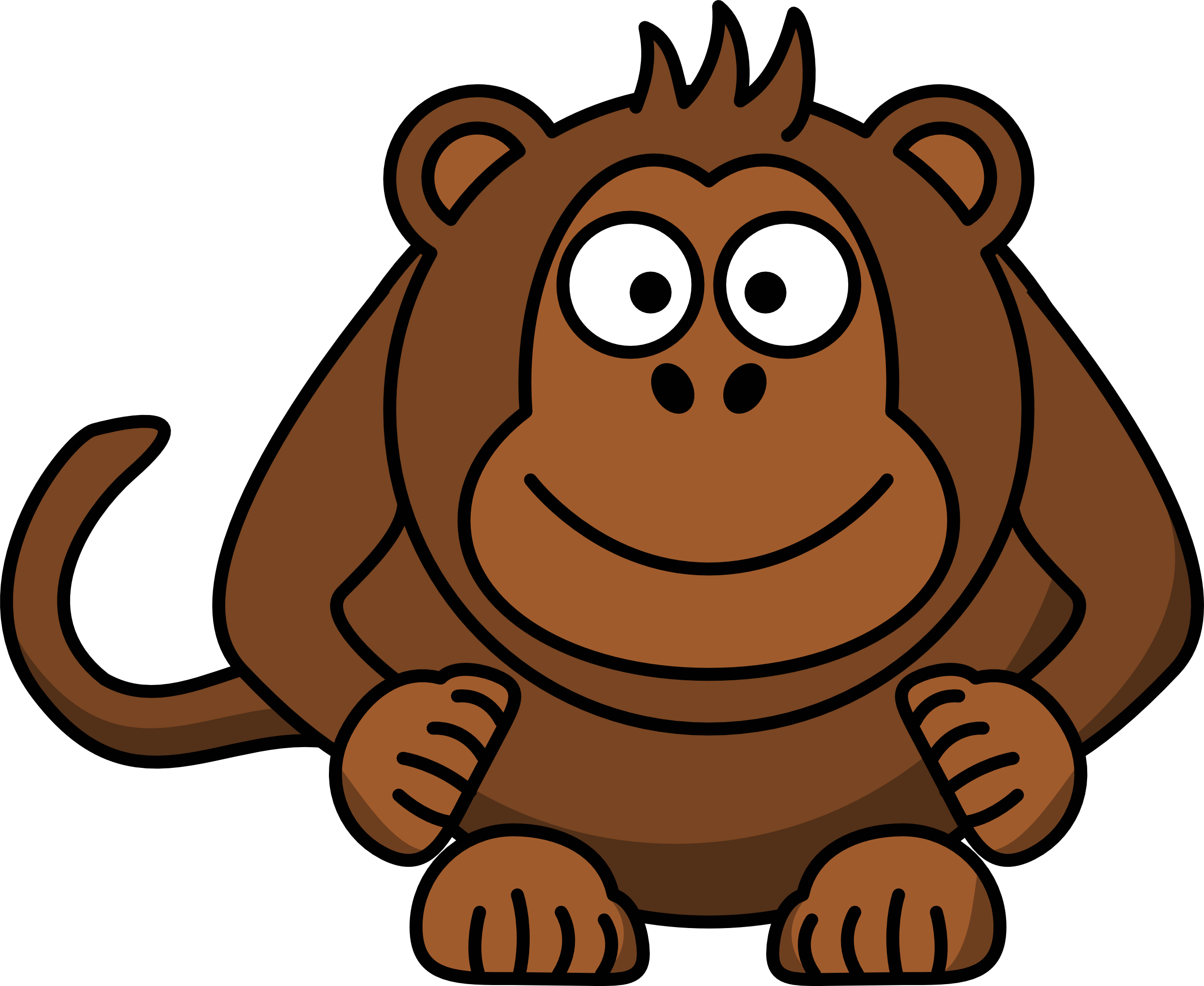 Clip Art: Studiofibonacci Cartoon Monkey ...