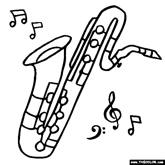 musical instruments coloring pages - Gallery 4K