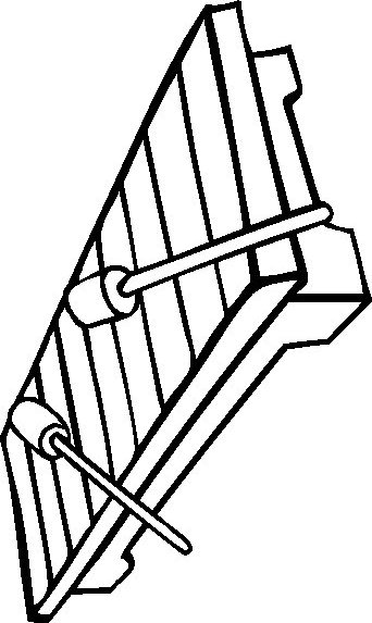 Xylophone coloring book page print and color picture Xylophones