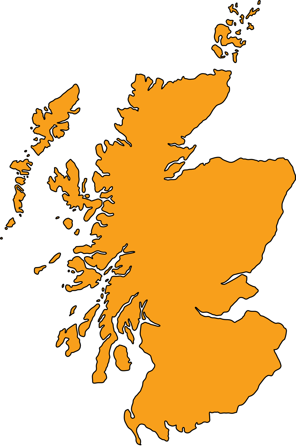 clipart map of scotland - photo #4