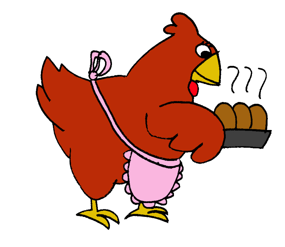 Cartoon Red Hen Dibujos de gallinitas para