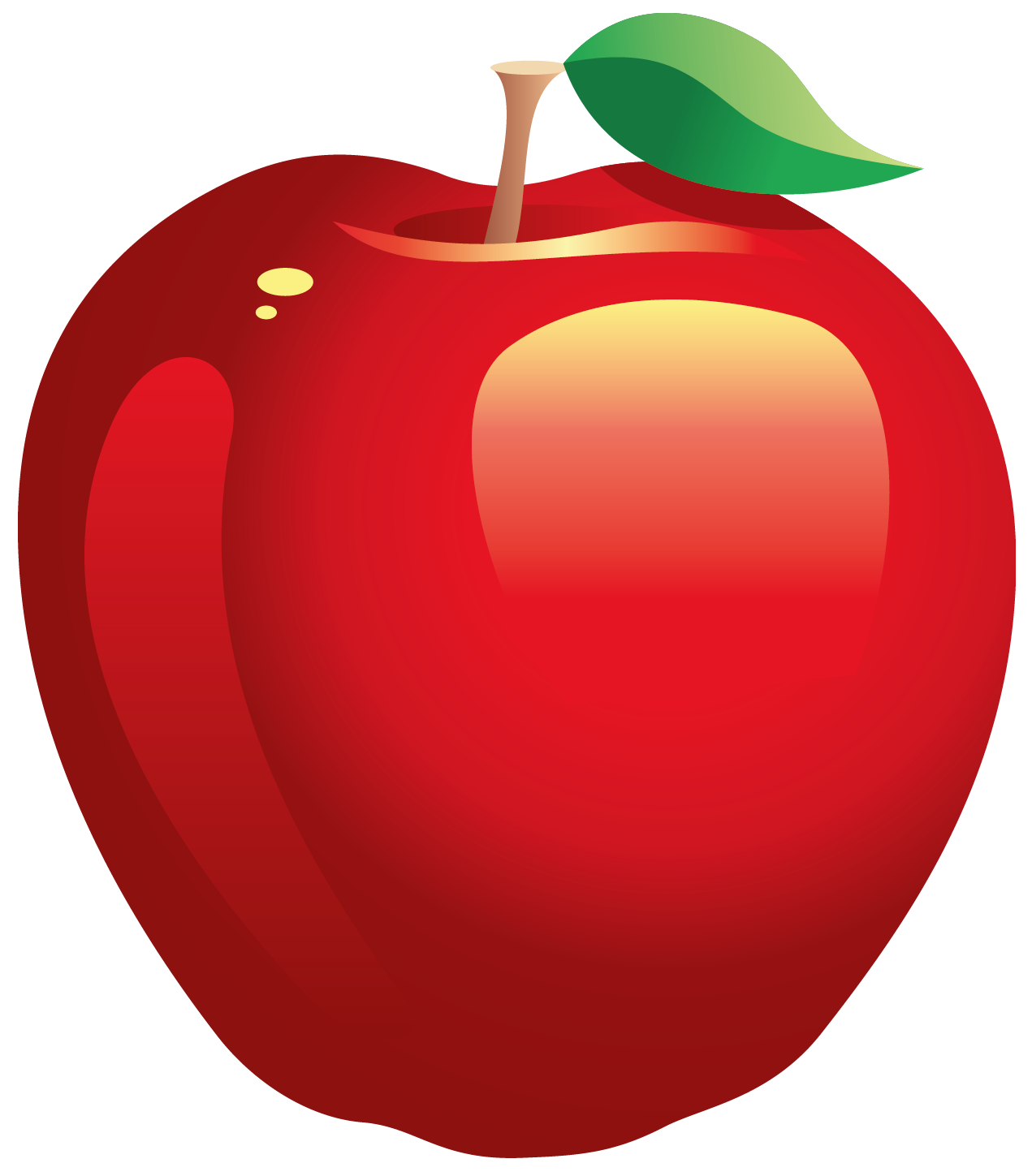 free cartoon apple clip art - photo #50