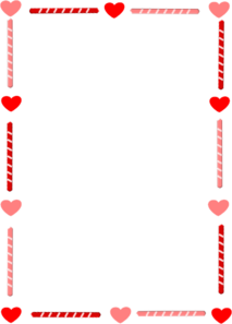 Heart and Candy Border clip art
