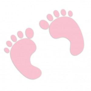 Baby Footprints Pink Clipart - Polyvore