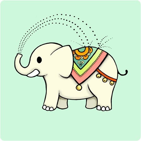 Indian Elephant Clip Art