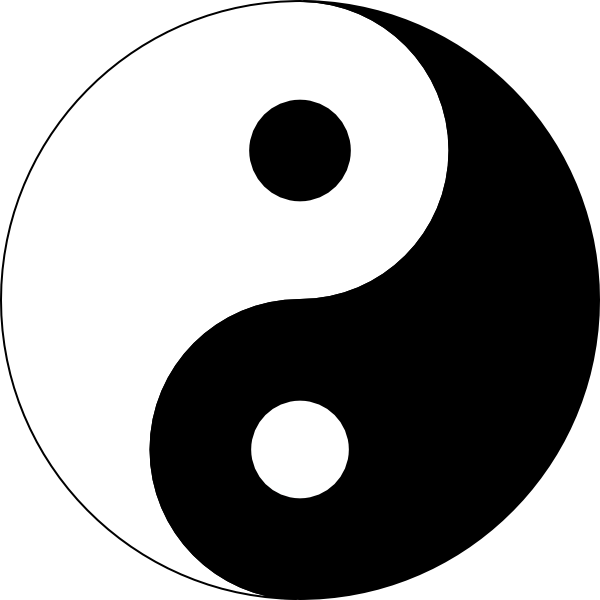 Yin Yang Logo Clip Art - vector clip art online ...