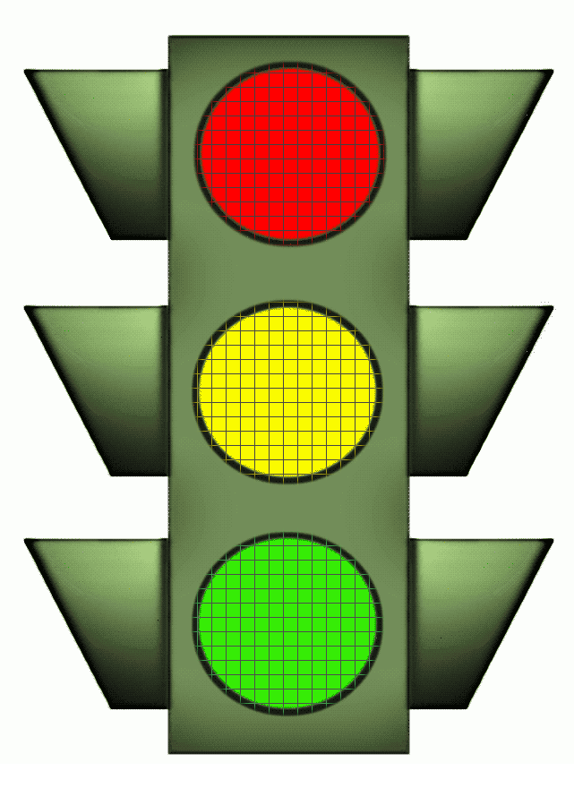 Traffic light signs clipart