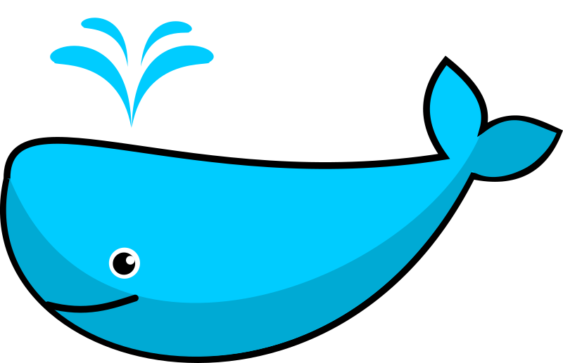 Clipart of blue whale