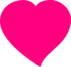 Hot Pink Heart Clipart - Free Clipart Images