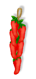 Chili Pepper Clip Art of red and green chili peppers and red ...