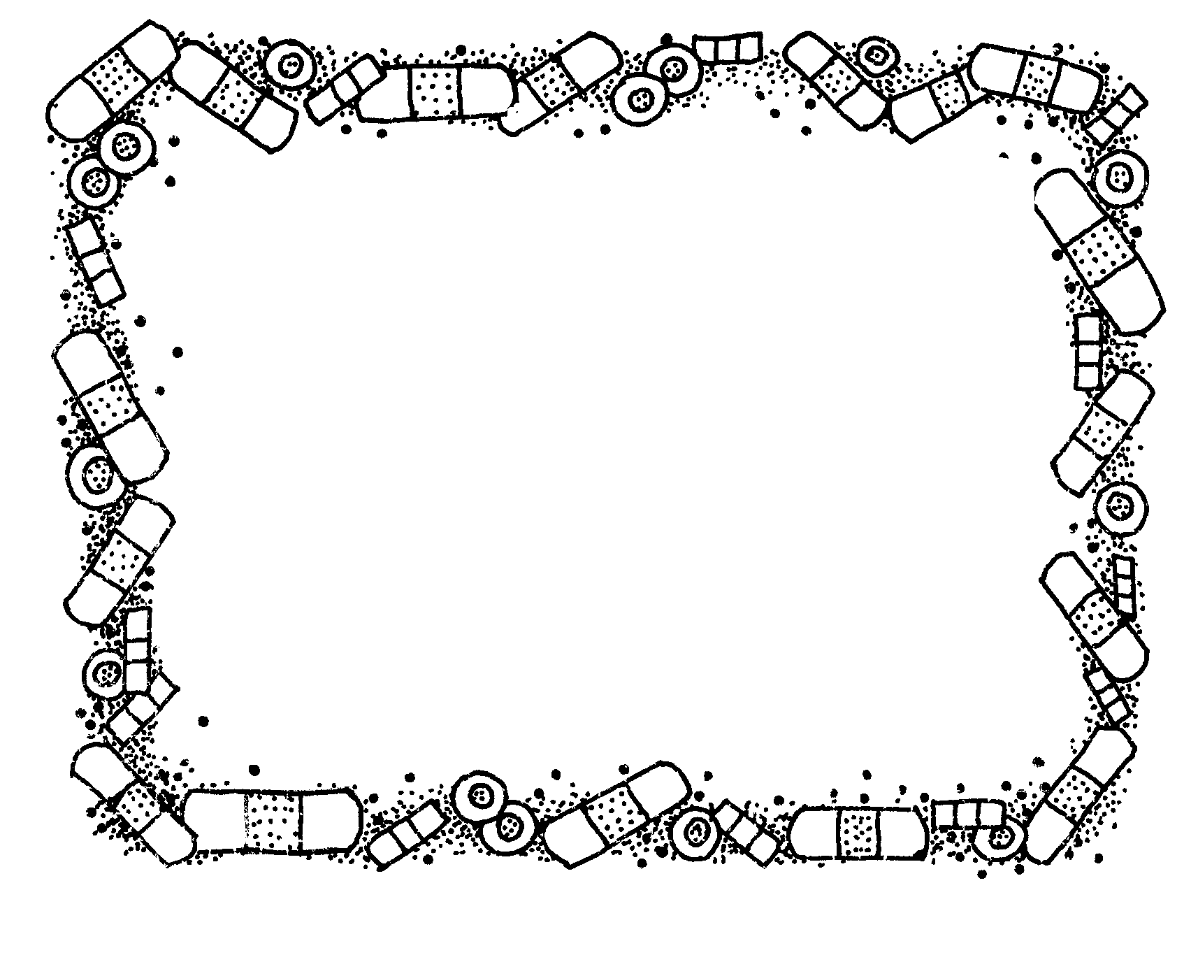 Black And White Page Border
