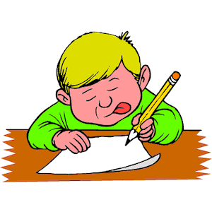 Free Clip Art Children Writing - Free Clipart Images