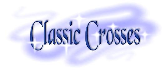 Crystal Cloud Graphics Free Christian Classic Crosses - Clip art ...