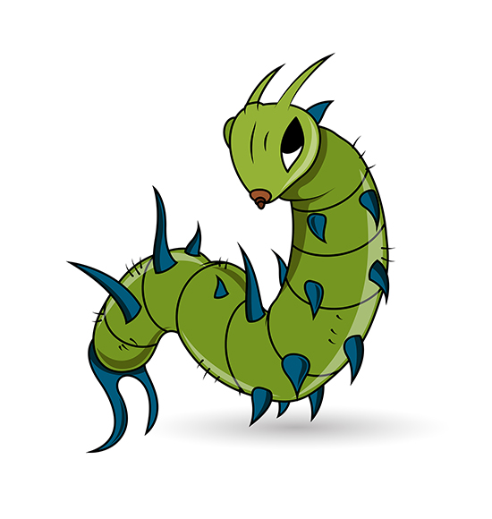 Download Free Caterpillar Cartoon Clip-art Vector Illustration