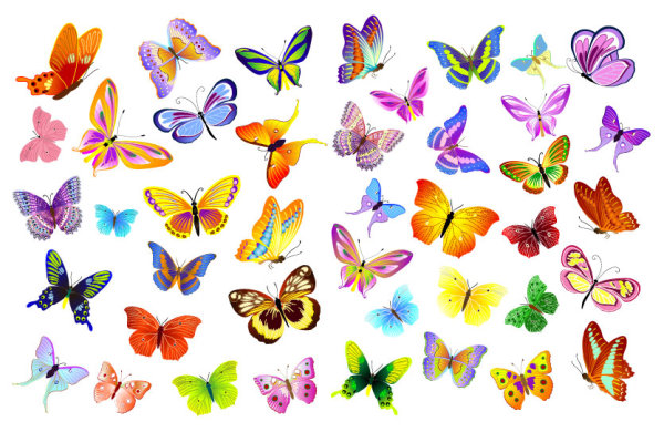 free clipart butterflies and flowers - photo #48