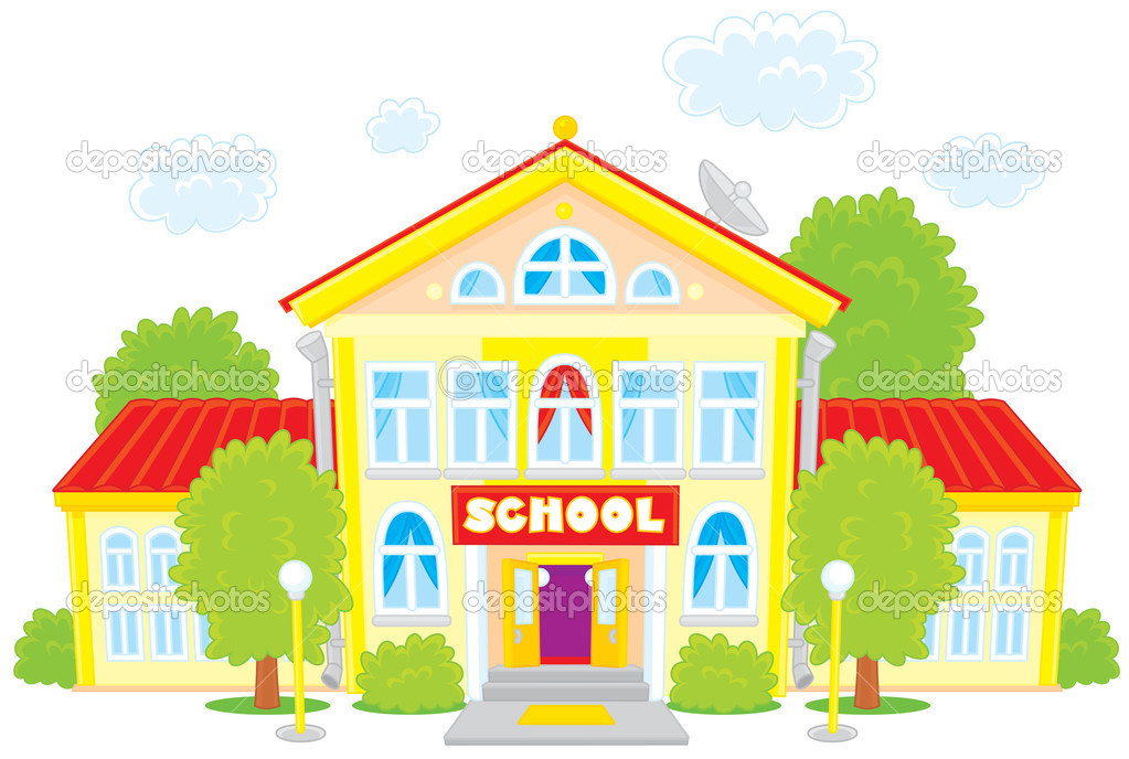 free clip art of a school building - photo #27