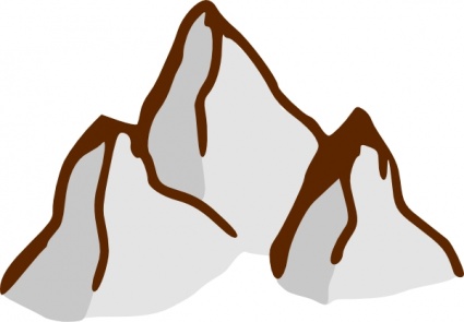 Game Map Symbols Mountains clip art vector, free vectors