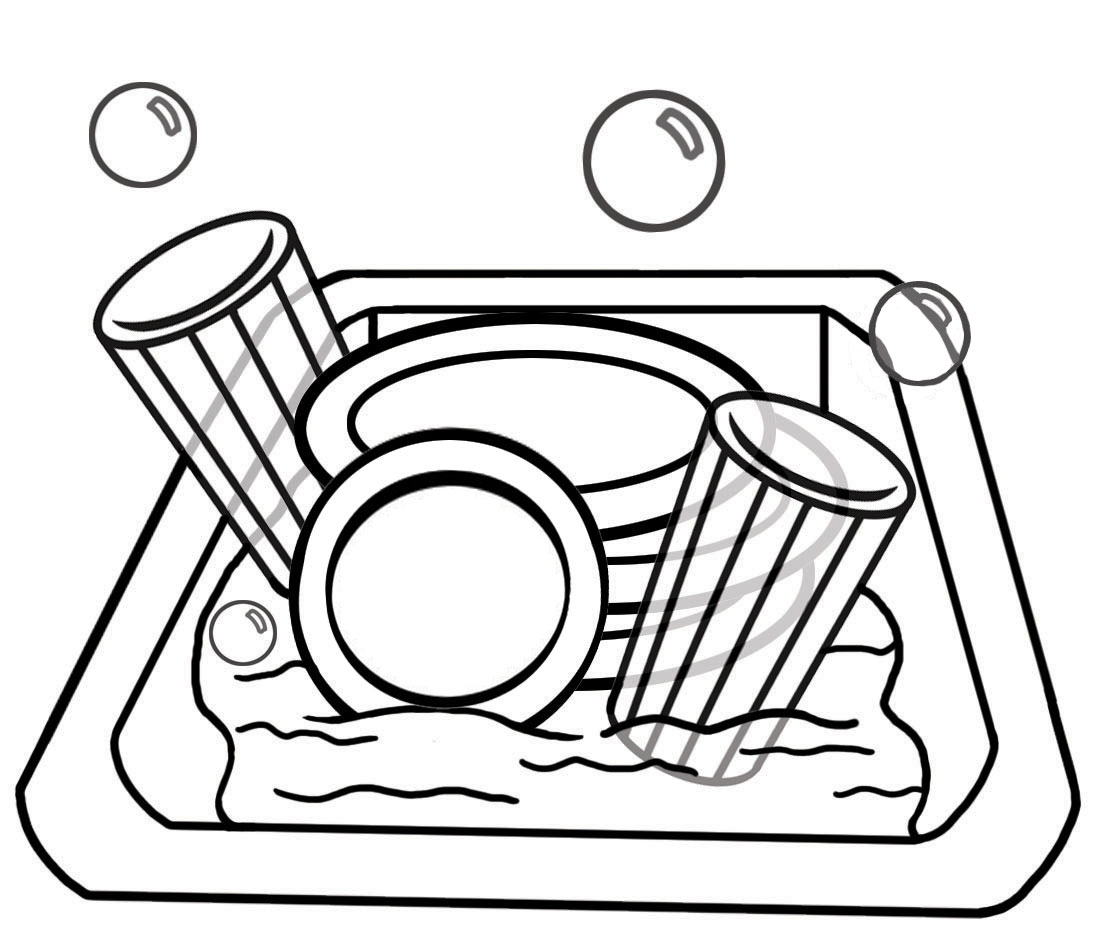 LDSFiles Clipart: Chores - Dishes