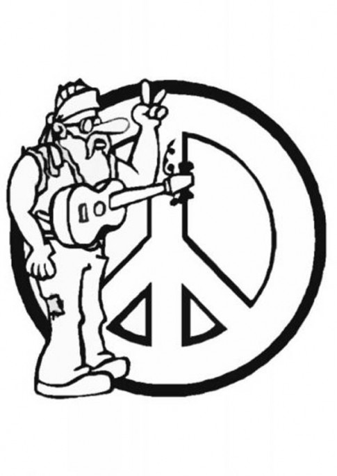 Free Peace Sign Coloring Pages - Printable / 1000+ Free Printable ...