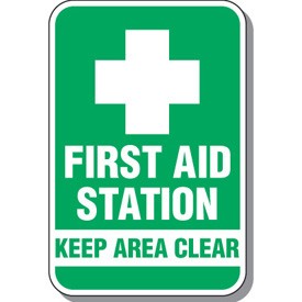 First Aid Keep Area Clear Sign - 79304