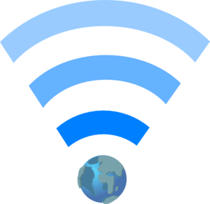 Wifi Symbol With Earth clip art - vector clip art online, royalty ...