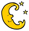 Moon & Stars Clipart
