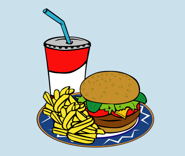 Fries Burger Soda Fast Food Clip Art - vector clip ...