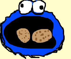 Cookie monster having withdrawals