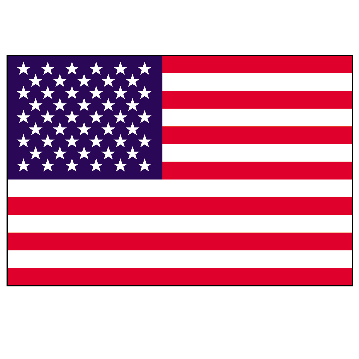 clip art color american flag