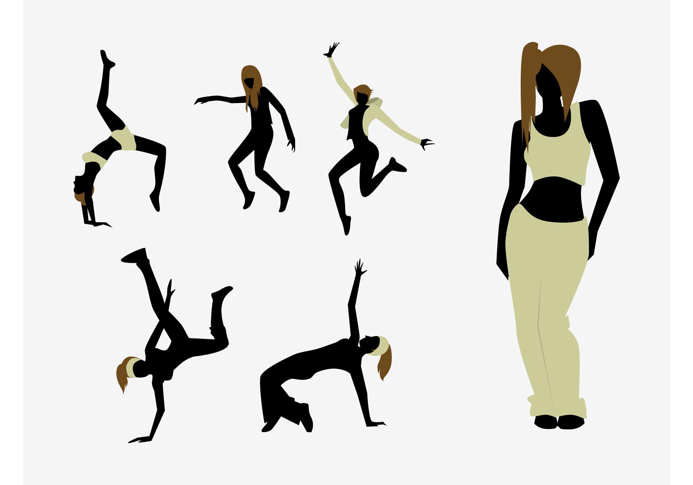 Breakdance Silhouettes - Download Free Vector Art, Stock Graphics ...