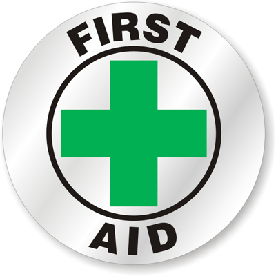 First Aid Hard Hat Stickers - For First Aid Certified Team