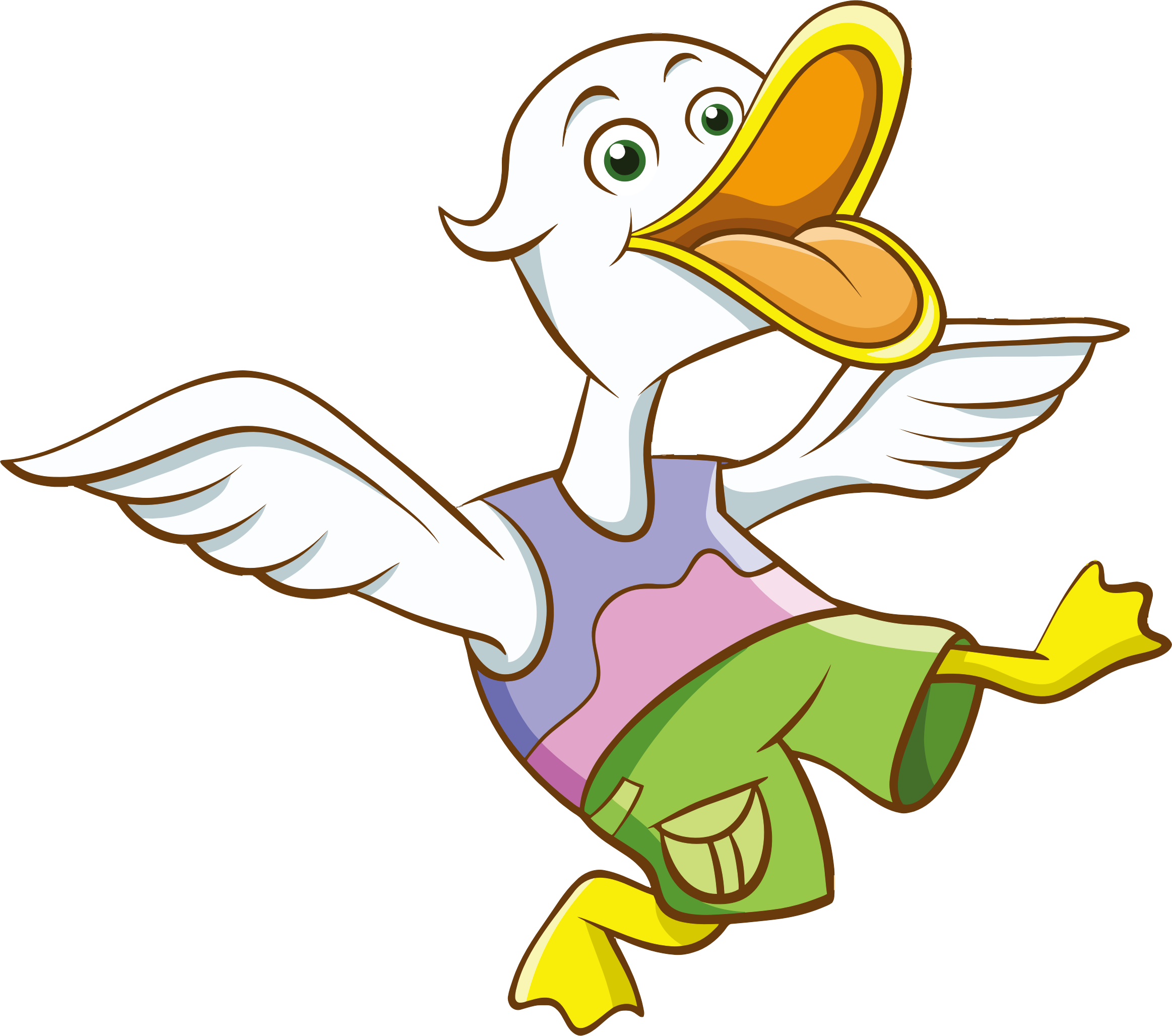 Clipart - Cartoon Duck