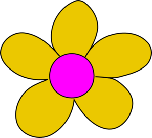Yellow Flower Clip Art - vector clip art online ...