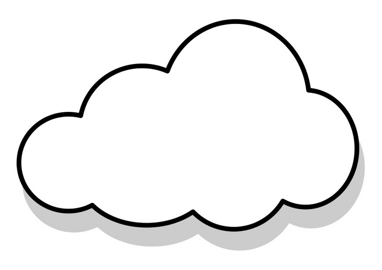 482 views Printable Cloud Coloring Pages Kids - GFT Coloring • #18599