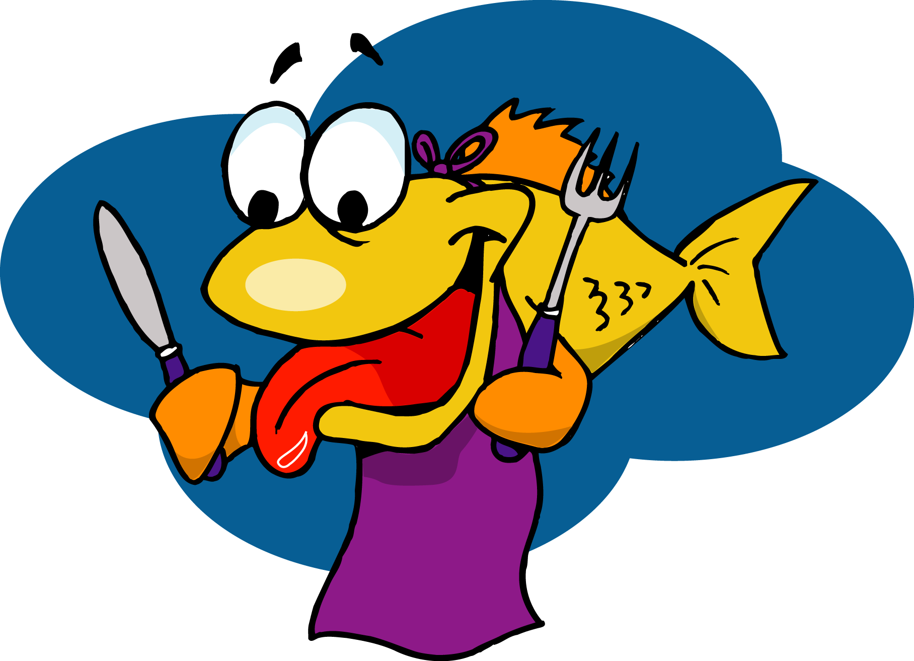 Fish- Eating Clipart