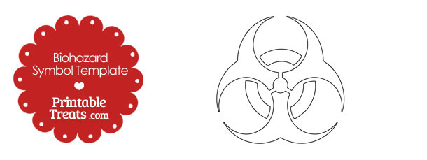 Printable Biohazard Symbol Template — Printable Treats.com