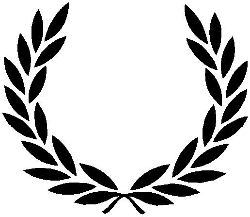 White laurel wreath outline clipart - ClipartFox