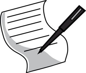 Signing Paperwork Clipart