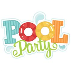 Free clipart swimming pool party