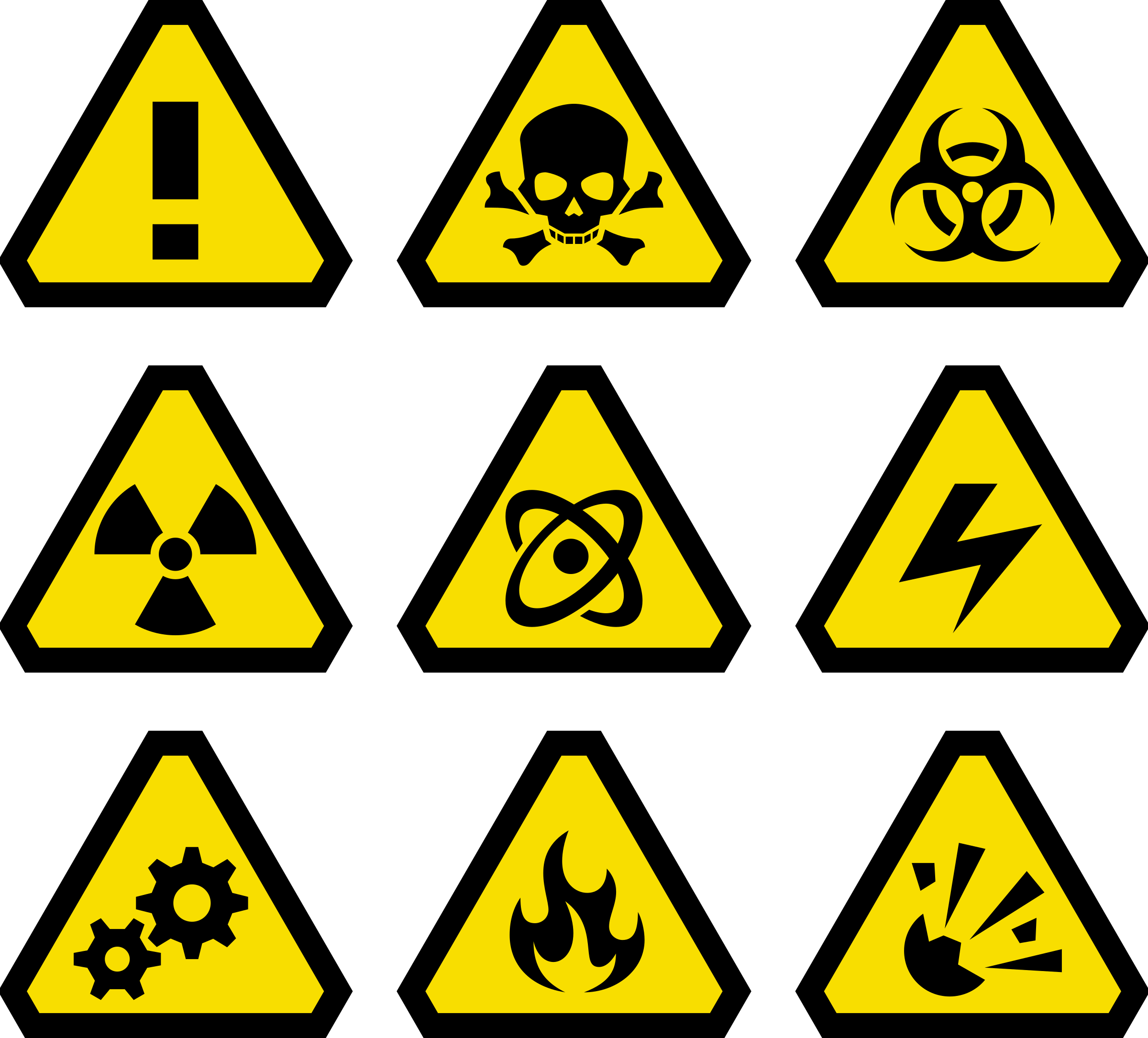 Clipart - Warning Signs