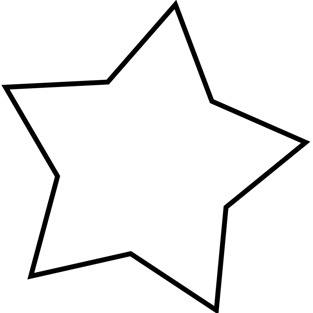 Star Black And White Clipart - Tumundografico