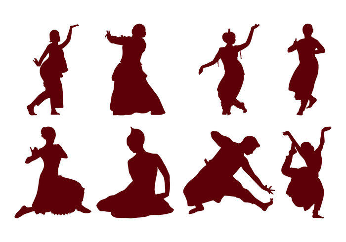 Free Indian Dance Silhouette Vector - Download Free Vector Art ...