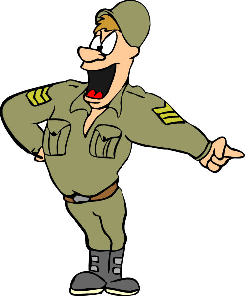 Military cartoon clip art
