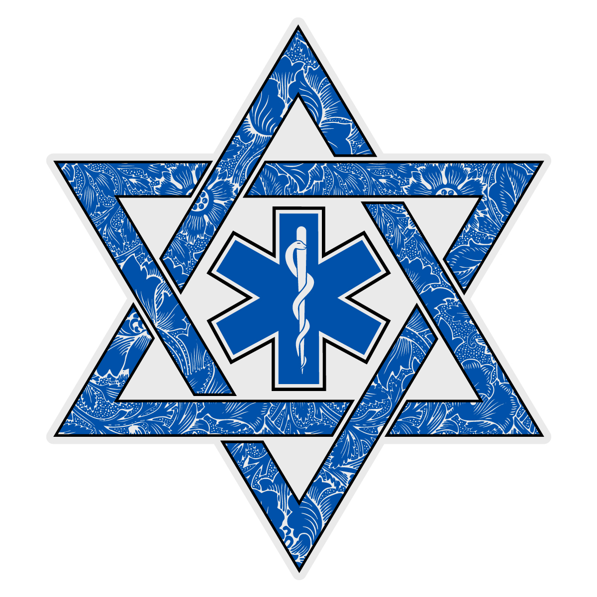 Jewish Firefighter Star of David Decal - The Emergency Mall