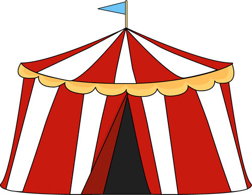 Cute circus tents clipart