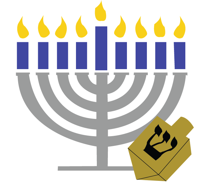 Free hanukkah clip art by phillip martin menorah and candles image ...