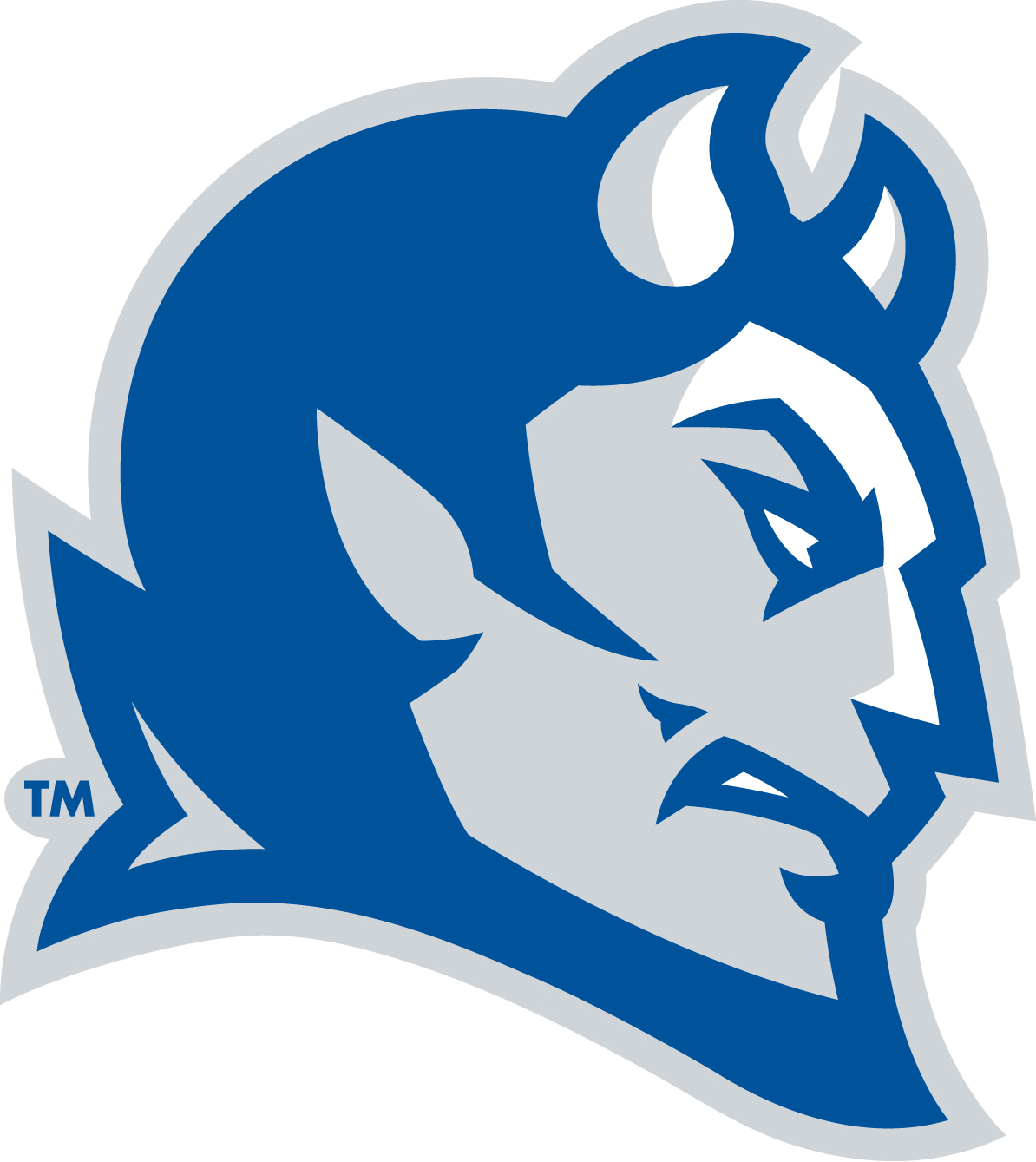Blue devil logo clip art