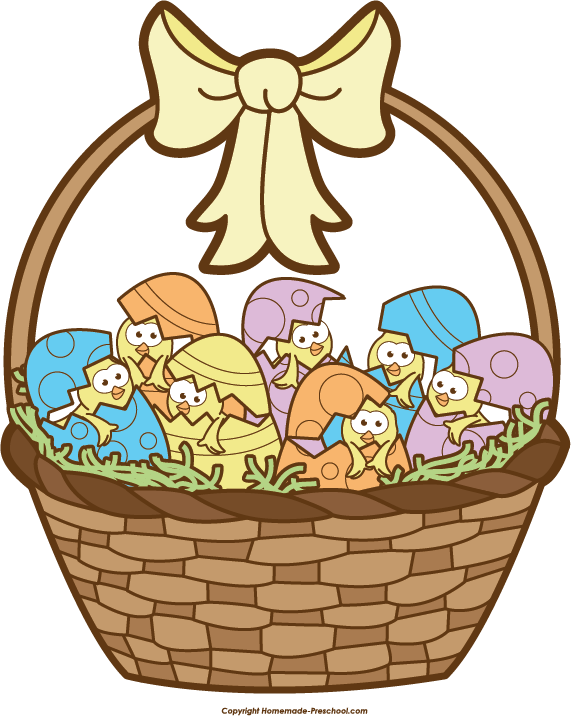Free Easter Basket Clipart
