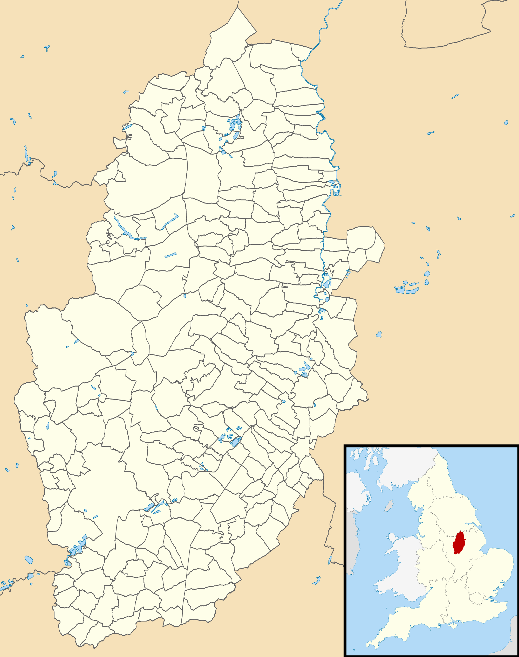 File:Nottinghamshire UK parish map (blank).svg