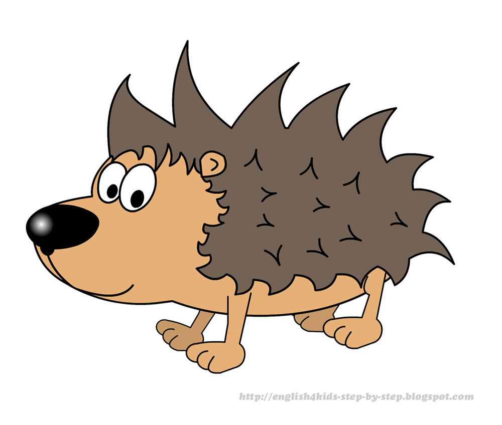 Cartoon hedgehog clipart